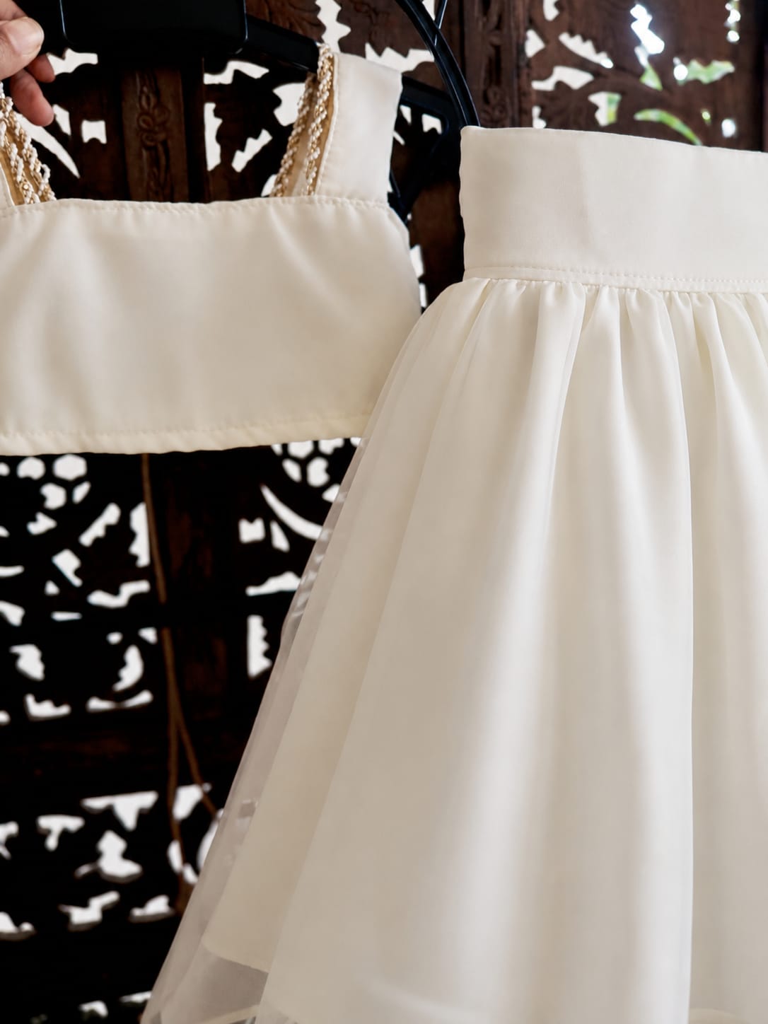 Organza skirt and top