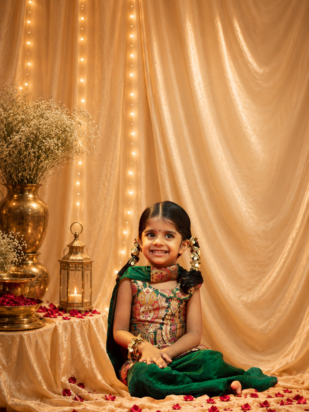 Hara Rani - Kids Festive Wear(Banarasi Silk)